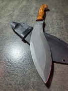 klasyczny Kukri maczeta nepalski nóż myśliwski terenowy stal węglowa 35cm