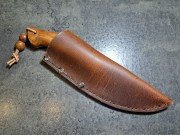 duży nóż bushcraft, custom, myśliwski edc, terenowy, stal węglowa