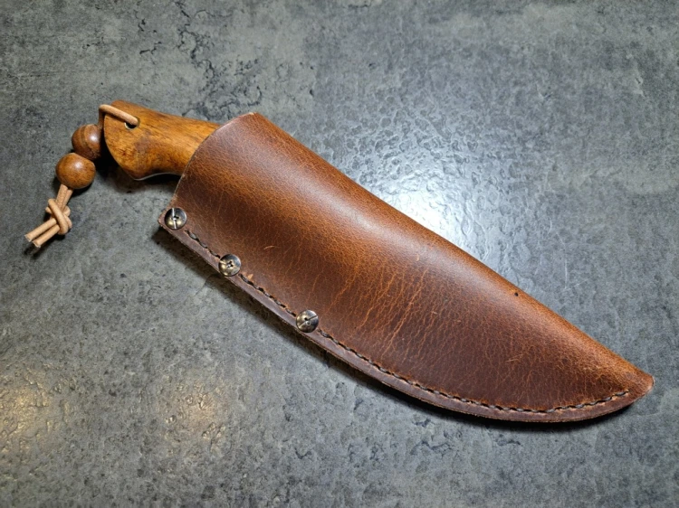 duży nóż bushcraft, custom, myśliwski edc, terenowy, stal węglowa